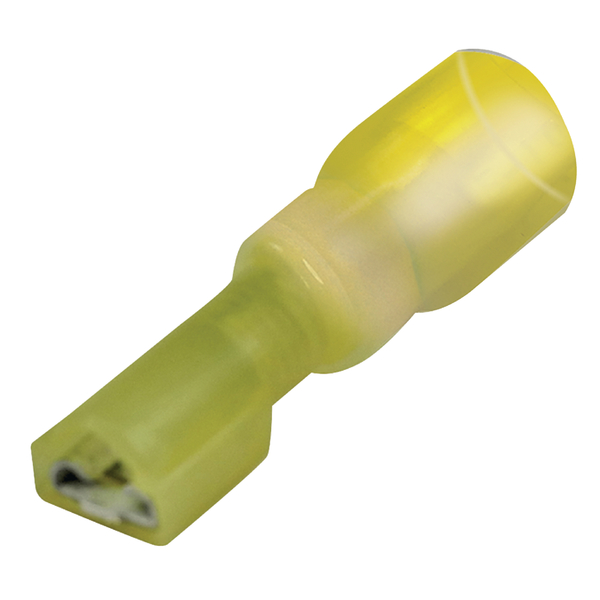 Seachoice Heat Shrink Quick Disconnects, Female, Yellow, 25 Pack 60311